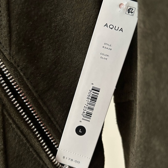 Aqua | Jackets & Coats | Aqua Suede Moto Jacket | Poshmark